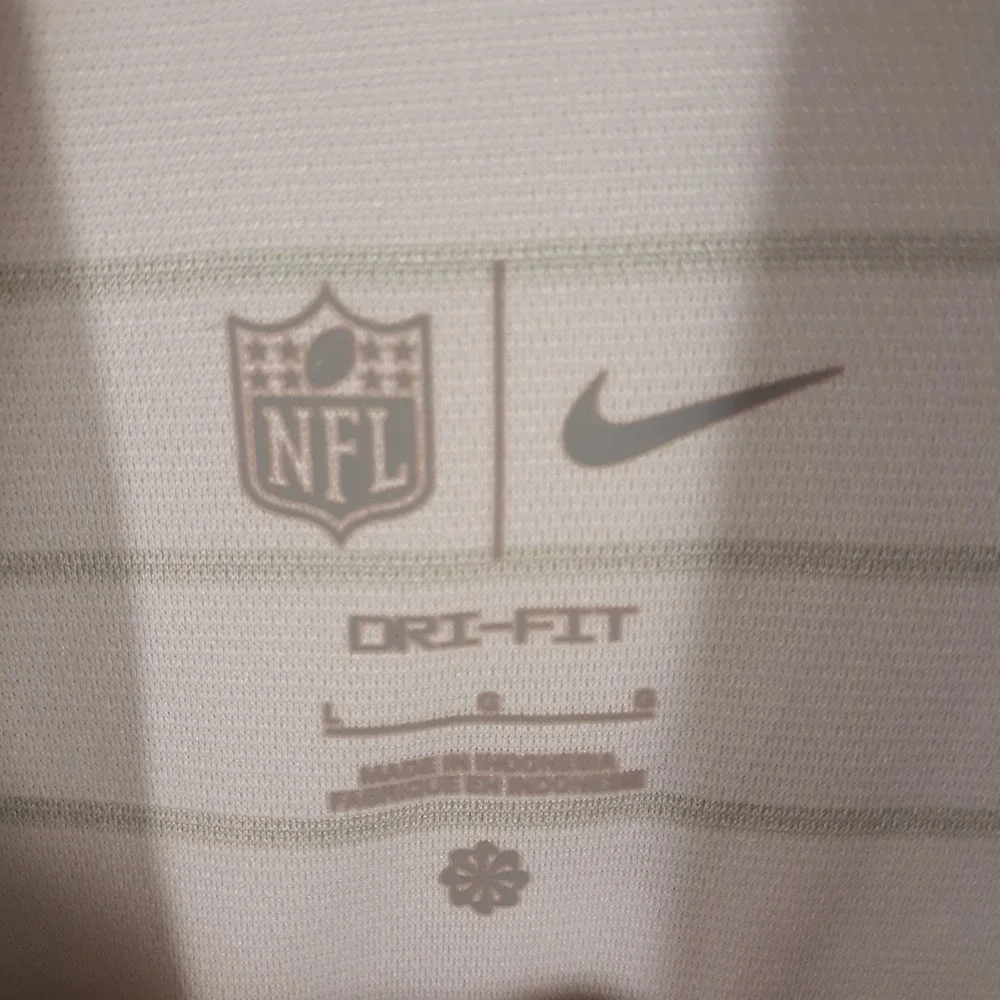 Nike Minnesota Vikings Polo Shirt Mens Size Large Football NFL White Dri-Fit